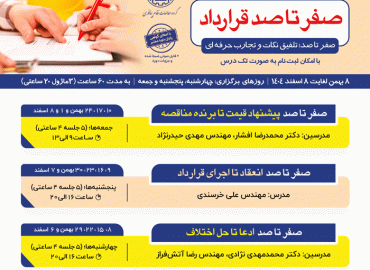 دوره صفر تا صد قرارداد